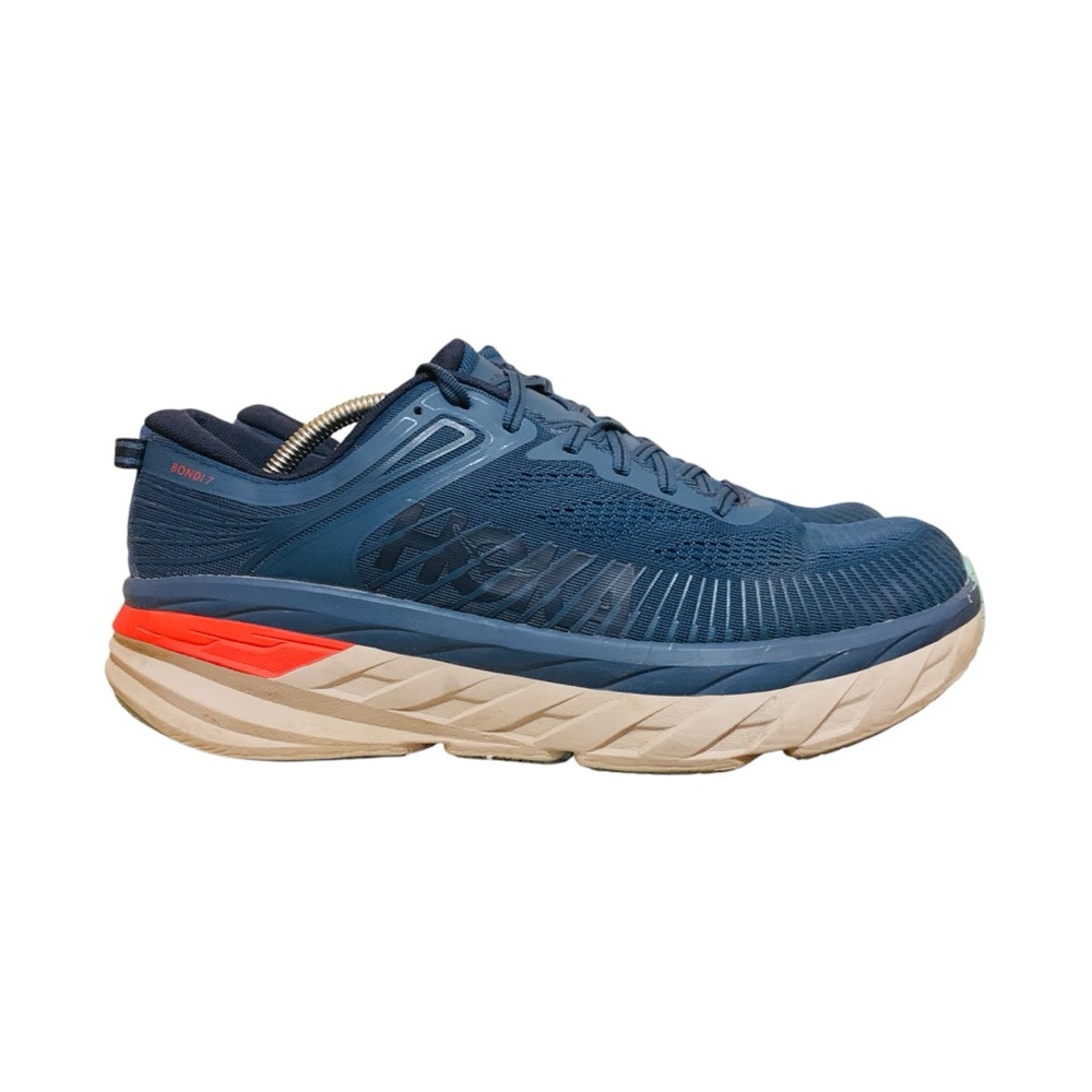 Hoka One Bondi7 Navy Comfort Running Athletic Dad Men’s Shoes Size 11